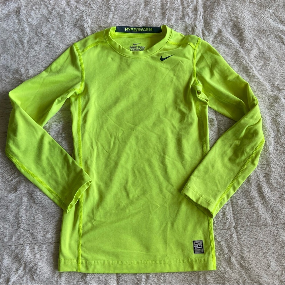 Boys L Nike Hyperwarm Compression Shirt